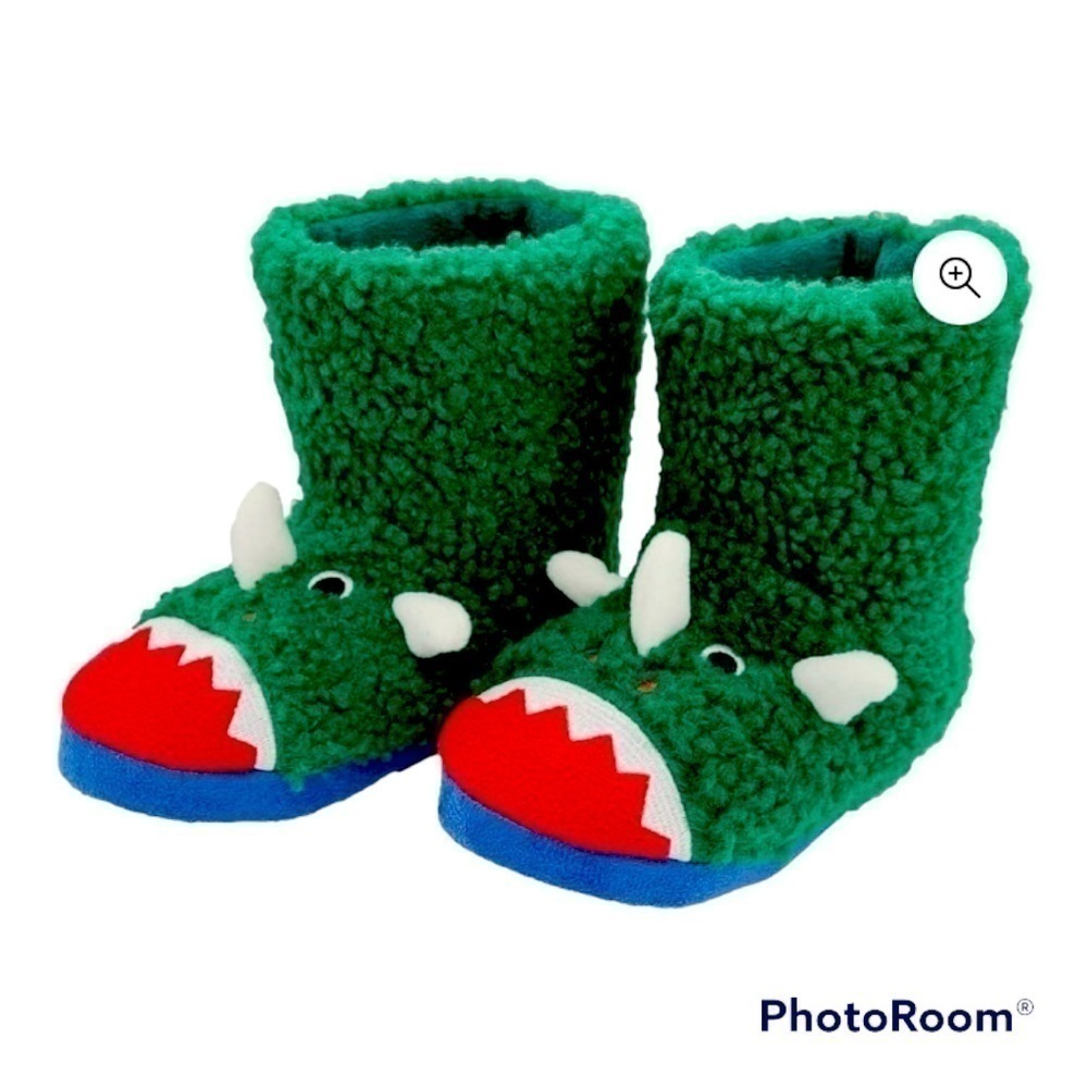 NWT-TOTES-TOASTIES-KIDS DINOSAUR SLIPPERS